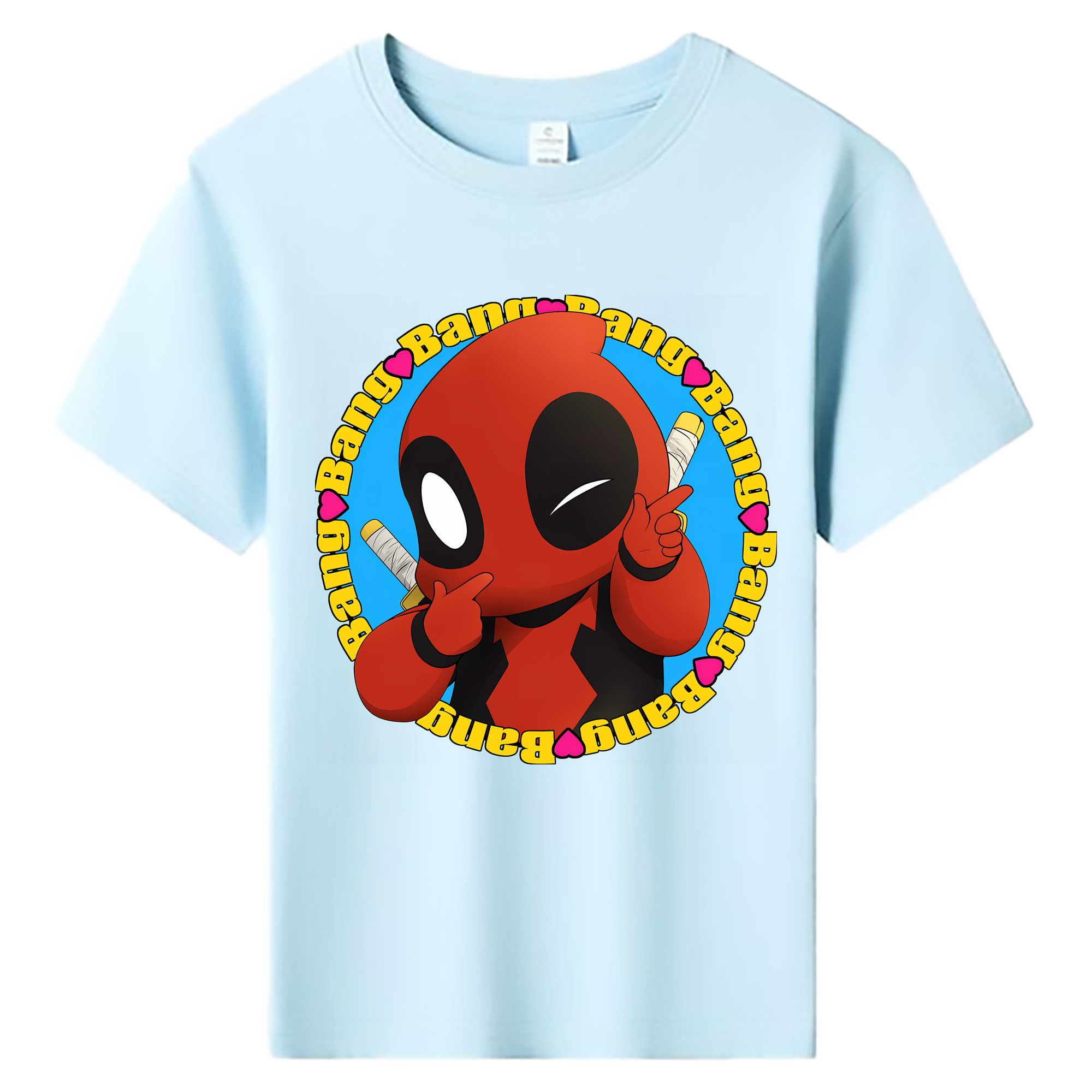 （画像用） Deadpool デッドプール 綿100％キッズTシャツ（フロントプリント）